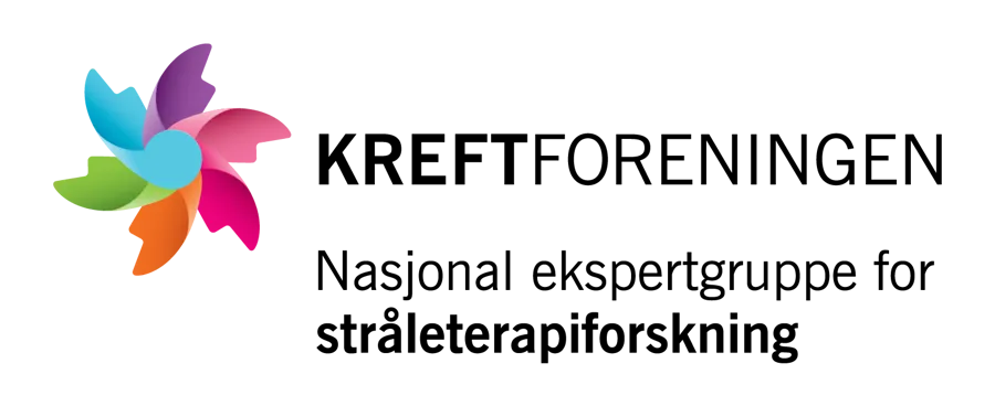 Logoen til Kreftforeningens nasjonale ekspertgruppe for stråleterapiforskning