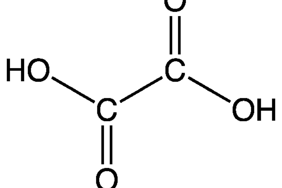 Strukturformel Oksalsyre