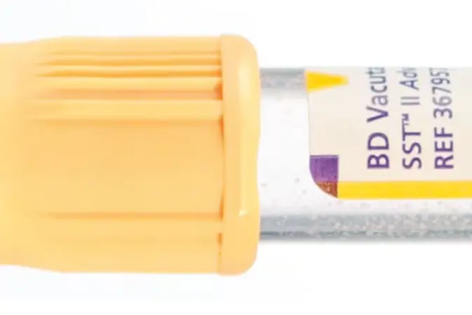Prøverør Vacutainer Serum Gel med gul kork