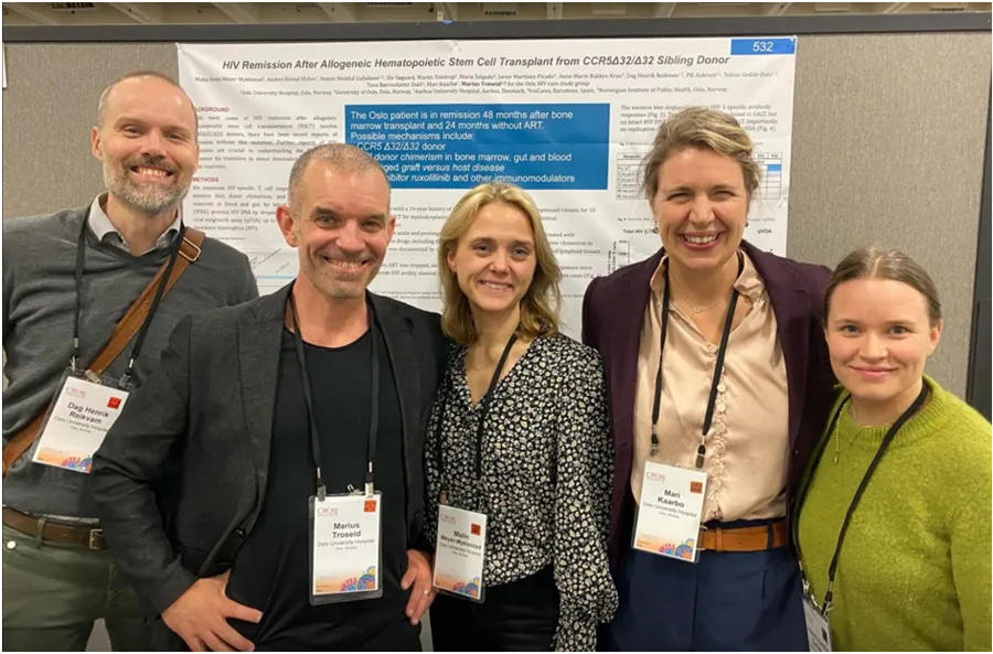 .: Dag Henrik Reikvam, Marius Trøseid, Malin Holm Meyer-Myklestad, Mari Kaarbø og Hanne Hestdal Gullaksen