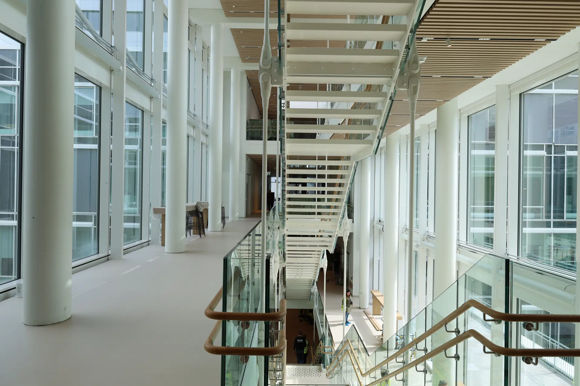 Bilde av den nye glassgaten på Radiumhospitalet