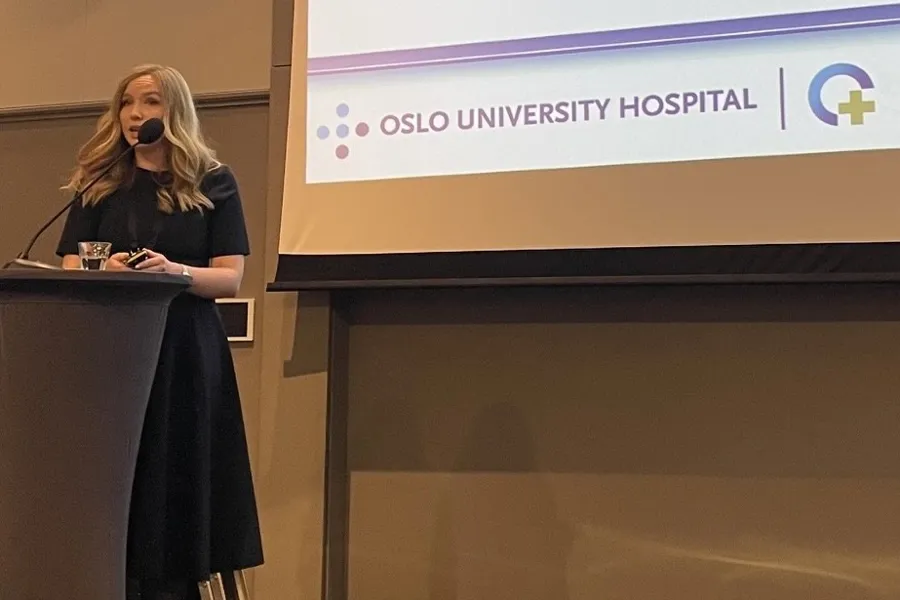 Phd fellow Cecilie Bugge during her presentation at NCS