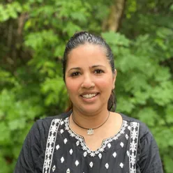 A person smiling for the camera