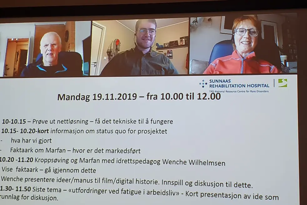 Bilde fra videokonferanse