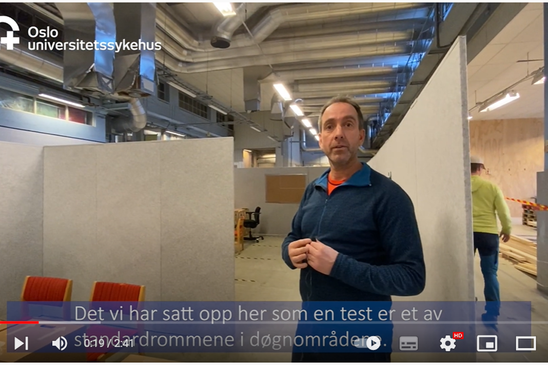 Lenke til video om oppstart av testareal.