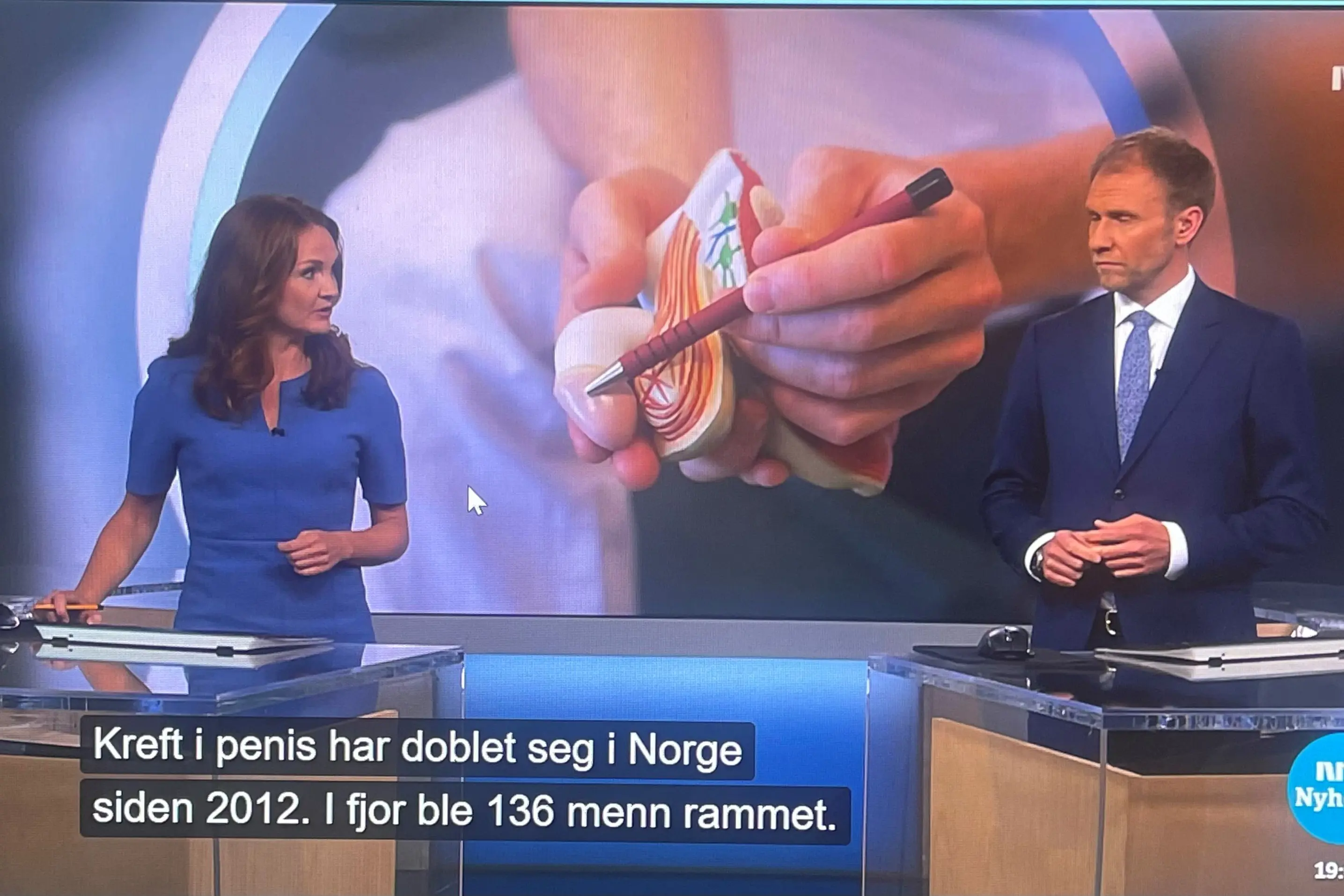 Bilde fra NRK Dagsrevyen